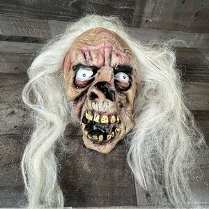 The Paper Magic Group Vintage Monster Skeleton Halloween Mask White Hair